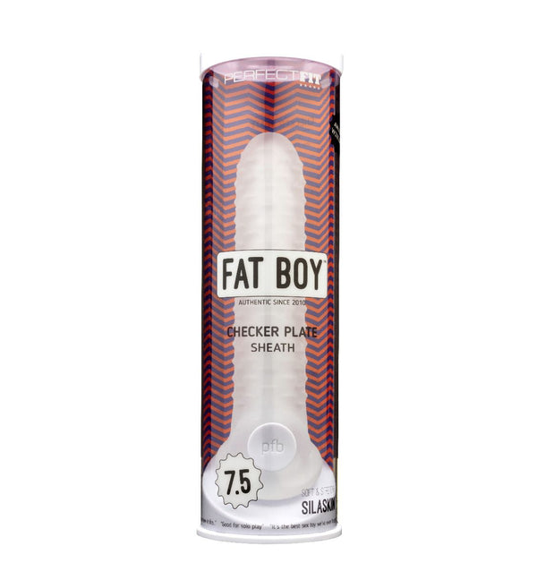 PERFECT FIT FAT BOY CHECKER BOX SHEATH 7.5IN CLEAR-0