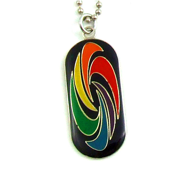PHS INTERNATIONAL Gaysentials Swirl I.D. Tag Necklace at $6.99