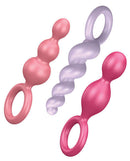 Satisfyer Satisfyer Plugs Set of 3 Assorted Colors Silicone Anal Trainers at $21.99