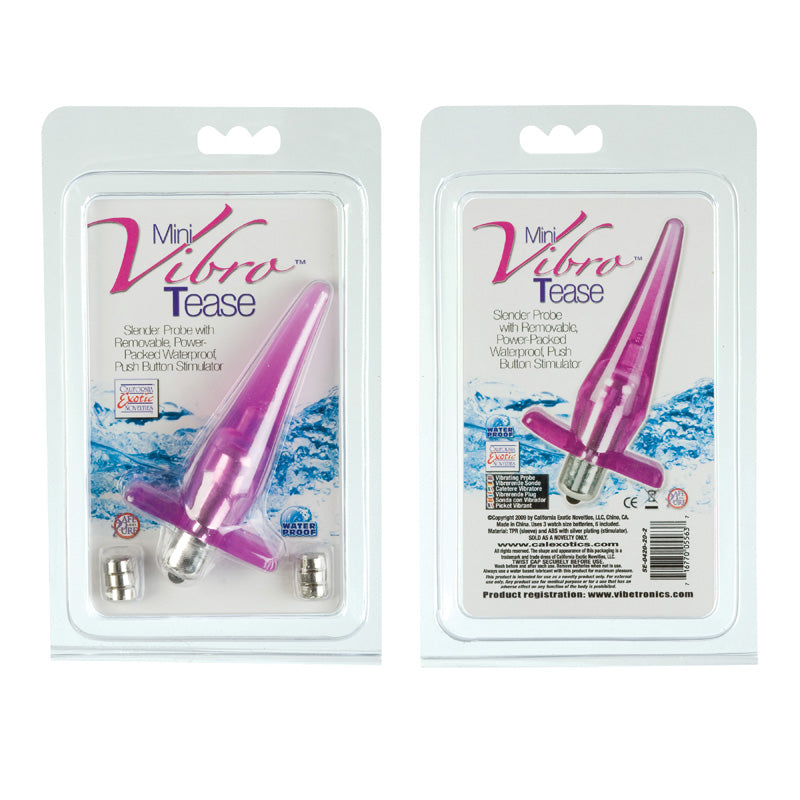 California Exotic Novelties Mini Vibro Tease Probe Purple at $11.99
