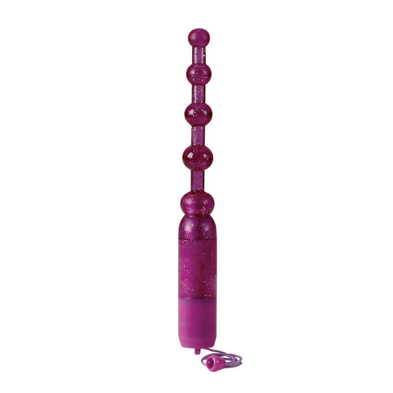 California Exotic Novelties Waterproof Vibrating Pleasure Beads Purple at $11.99