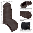 California Exotic Novelties Packer Gear 5 inches Utra Soft Silicone STP Black at $29.99