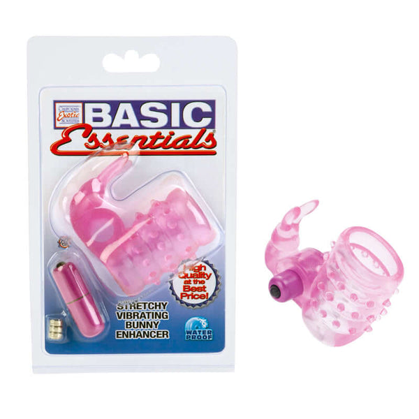 California Exotic Novelties Basic Essentials Stretchy Vibrating Bunny Enhancer at $12.99