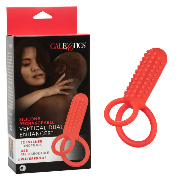 Silicone Rechargeable Vetical Dual Enhancer
