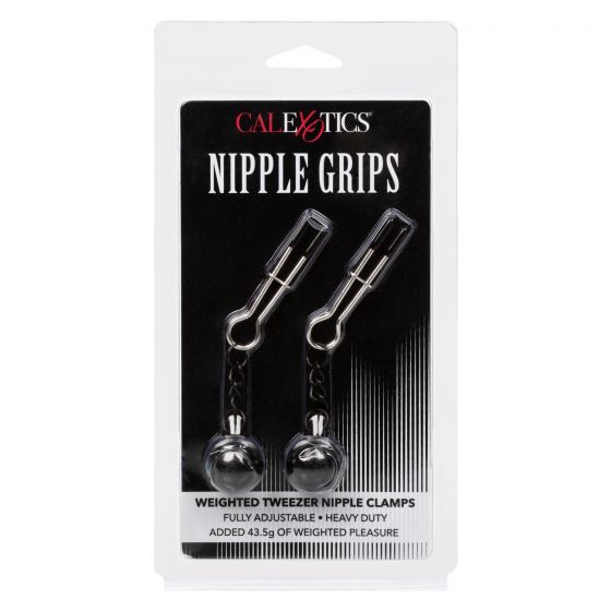 California Exotic Novelties Nipple Grips Weighted Tweezer Nipple Clamps at $11.99