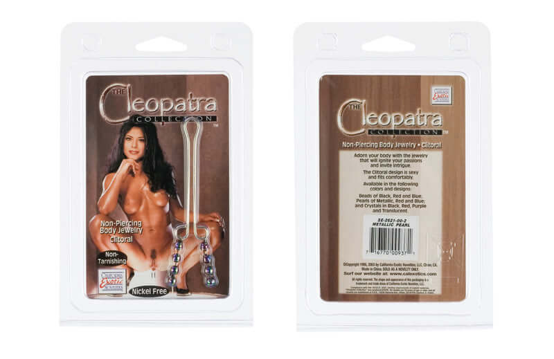 California Exotic Novelties Cleopatra Collection Clitoral Jewelry Pearl Metallic Beads at $7.99
