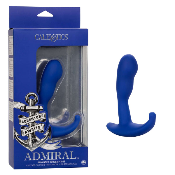 California Exotic Novelties Admiral Advanced Curved Probe Blue at $39.99