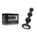 SHOTS AMERICA Silicone Beaded Diamond Butt Plug Black at $14.99