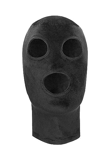 SHOTS AMERICA Ouch! Velvet and Velcro Mask with Mouth and Eye Opening Black at $19.99