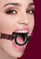 SHOTS AMERICA Ouch Halo Silicone Ring Gag Burgundy at $23.99