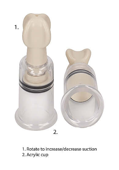 SHOTS AMERICA Pumped Nipple Suction Set Small Transparent at $15.99