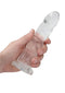 SHOTS AMERICA Non-Realistic Dildo with Suction Cup 7 inches Transparent, Clear at $18.99
