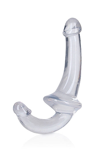 Shots Toys Realrock Strapless Strap-On 6 Inches - Crystal Clear Double Dildo for Shared Pleasure