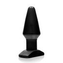 Ignite Large Butt Plug in black dark skin tone by Si Novelties with smooth shaft and secure T-shaped base for advanced anal play.