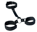 Sex and Mischief Shadow Neck & Wrist Restraint Set for bondage and sensory exploration, featuring adjustable straps.