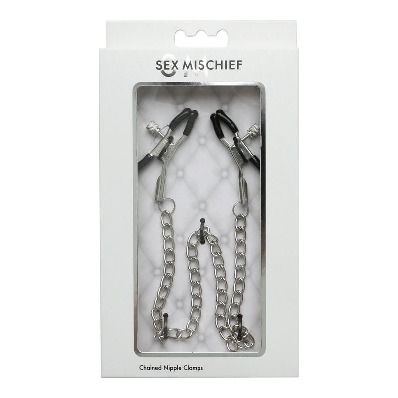 Sport Sheets Sportsheets Sex and Mischief Line Chained Nipple Clamps at $8.99