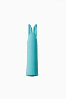 Sensuelle Point Bunny 20 Function Vibrator in teal blue, powerful and smooth, rechargeable adult toy