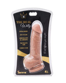 The Ignite Series Real Willy Dildo 6 inch caramel realistic suction cup dildo in packaging