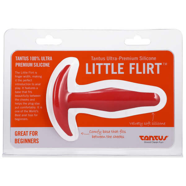 Little Flirt Crimson Red Butt Plug by Tantus