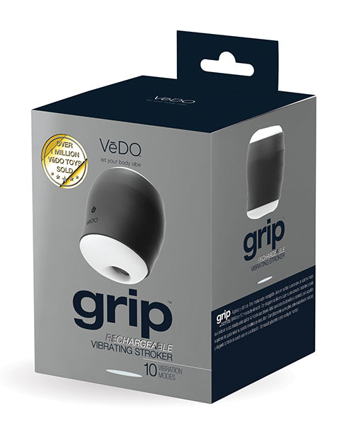Vedo Vedo Grip Rechargeable Vibrating Sleeve Just Black at $64.99