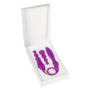 Adrien Lastic 2X Double Ended Vibrator in elegant packaging, featuring purple silicone design for couples' pleasure and exploration.