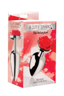 XR Brands Booty Sparks Red Rose Anal Plug Large at $15.99