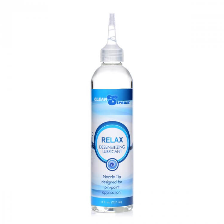 XR Brands Cleanstream Relax Anal Lube Desensitizing with Tip 8 Oz at $25.99