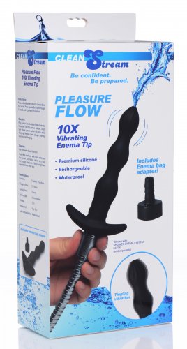 XR Brands Cleanstream Pleasure Flow 10X Vibrating Tip at $39.99