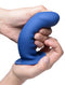 XR Brands Squeeze It Squeezable Thick Phallic Dildo Blue at $24.99