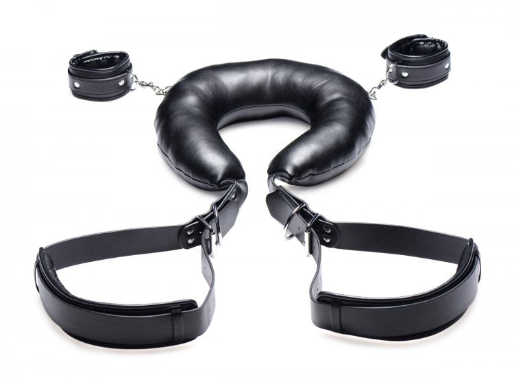XR Brands Strict Padded Thigh Sling with Wrist Cuffs at $49.99