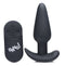 XR Brands Bang! 21X Vibrating Silicone Butt Plug with Remote Control Black at $41.99