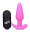 XR Brands Bang! 21X Vibrating Silicone Butt Plug with Remote Control Pink at $41.99