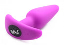 XR Brands Bang! 21X Vibrating Silicone Butt Plug with Remote Control Purple at $43.99