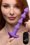 XR Brands Bang! Vibrating Silicone Anal Beads and Remote Control Purple at $34.99