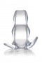 XR Brands Master Series Clear View Hollow Anal Plug Large at $19.99