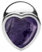 XR Brands Booty Sparks Gemstones Large Heart Anal Plug Amethyst at $29.99