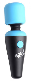 XR Brands Bang! 10X Vibrating Mini Wand Blue at $26.99