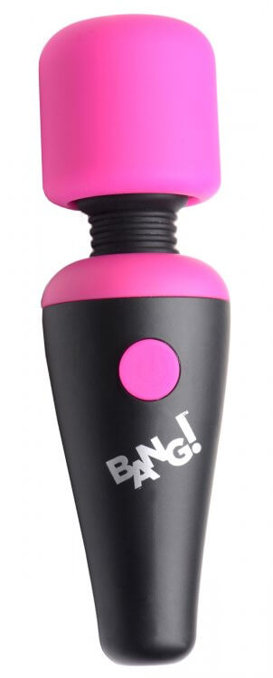 XR Brands Bang! 10X Vibrating Mini Wand Pink at $25.99