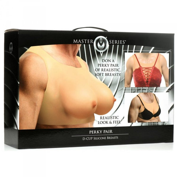 Master Series Perky Pair D-Cup Silicone Breast