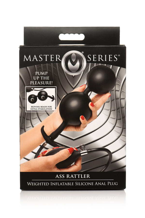 MASTER SERIES ASS RATTLER WEIGHTED INFLATABLE ANAL PLUG-0
