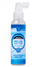Clean Stream Relax Anal Lube Extra Strength 4 Oz bottle for desensitizing and enhanced comfort during anal play.