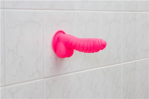 BMS Enterprises Addiction 100% Silicone Tom 7 inches Realistic Dildo with Balls Pink at $34.99