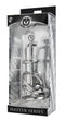 XR Brands Gates of Hell Stainless Steel Adjustable Cum Through Sound Cage Silver at $74.99