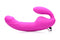 XR Brands Royal Rider Vibrating Silicone Strapless Strap On Dildo Purple at $69.99