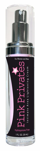 Pink Privates Intimate Area Lightening Cream bottle 1 Oz for safe skin tone correction