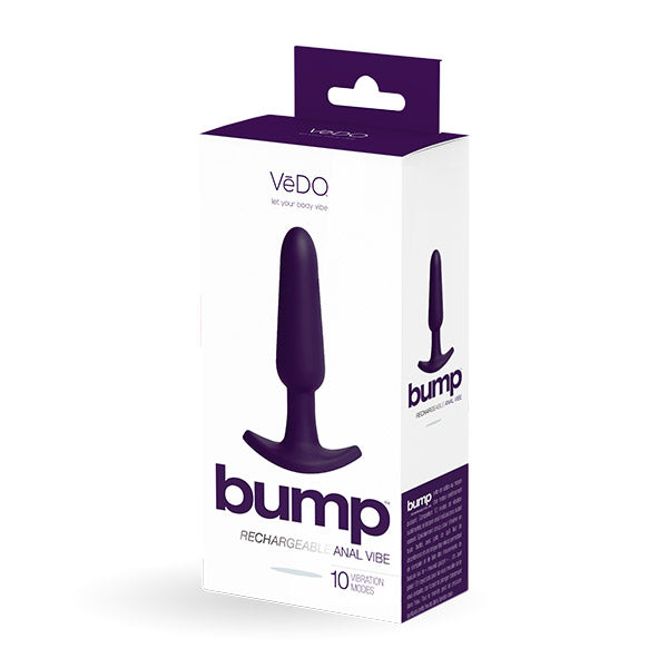 Vedo Vedo Bump Rechargeable Anal Vibe Deep Purple at $44.99