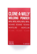 Clone-A-Willy Refill Molding Powder 3 Oz red packaging box with multilingual text for refills