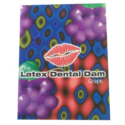 Line One Condoms Dental Dam Grape Condom at $1.99