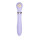 ZALO Desire Pre-Heating Rechargeable Thruster Fantasy Violet from Sweet Magic Series in purple with gold detailing.