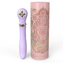 ZALO Desire Pre-Heating Rechargeable Thruster Fantasy Violet with ornate packaging from the Sweet Magic Series.